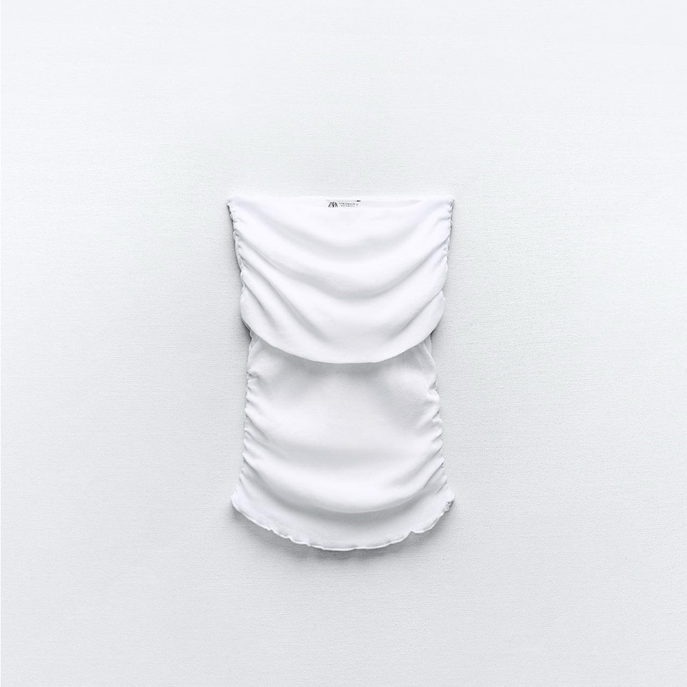 Zara Elegant White Off the Shoulder Top